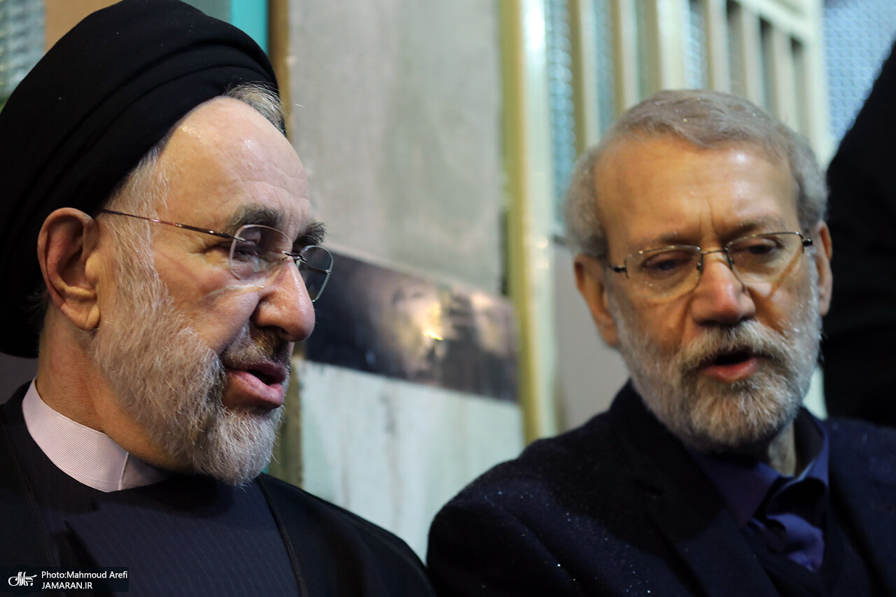 سیدمحمد خاتمی و علی لاریجانی
