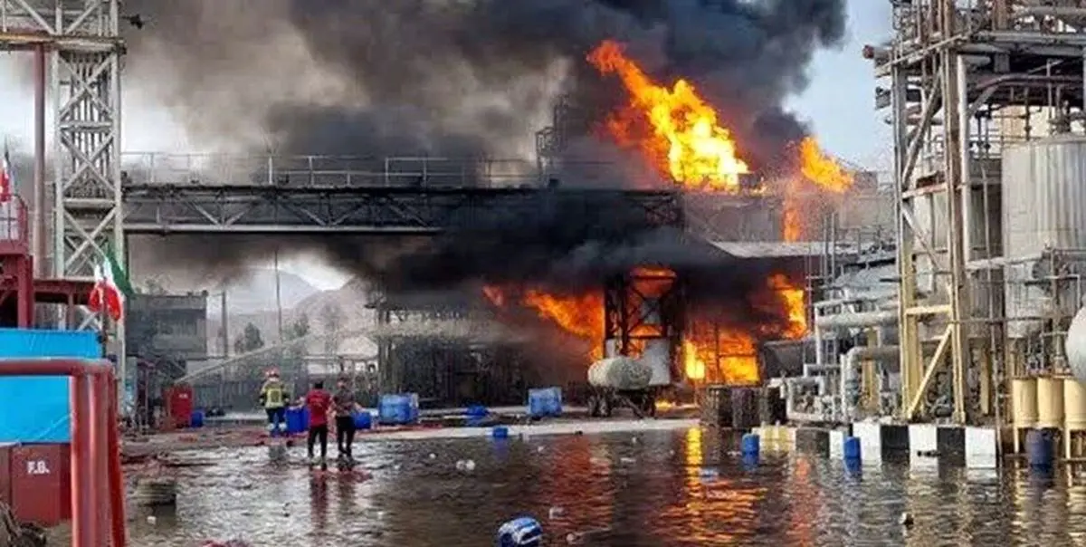 فوتی های حادثه آتش سوزی پالایشگاه نفت بندرعباس افزایش یافت