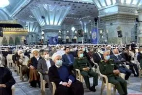 حضور حسن روحانی و علی لاریجانی در مراسم ارتحال 