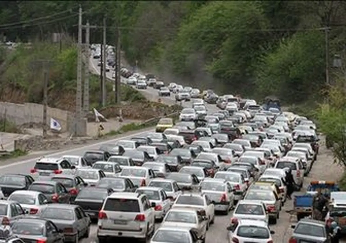 ترافیک آرام و روان در جاده‌های شمال