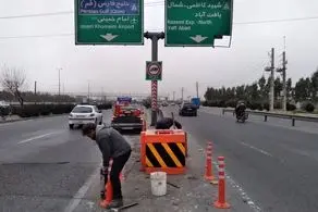 کاهش تصادفات در بزرگراه پرتردد آزادگان با اجرای عملیات ایمن سازی