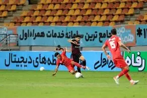 درگیری در پایان مسابقه پرسپولیس و فولاد