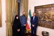 امیرعبداللهیان با فرزندان شهروند ایرانی زندانی در سوئد دیدار کرد