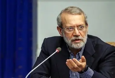 حضور علی لاریجانی در محل شهادت سردار سلیمانی   