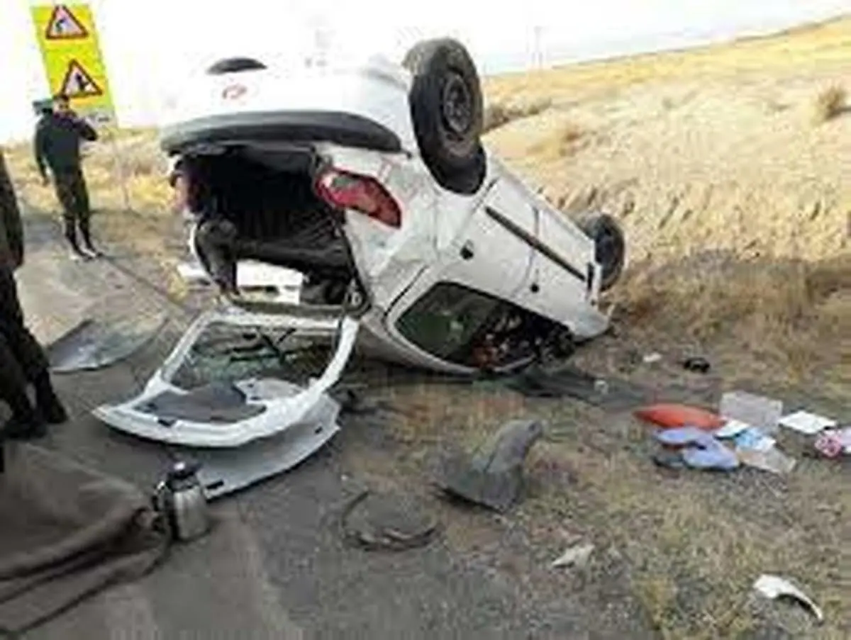مرگ فجیع جوان 23 ساله بر اثر واژگونی خودرو 206 در اصفهان
