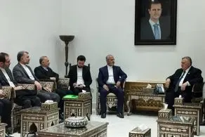 معاون کنسولی وزارت خارجه با رئیس پارلمان سوریه دیدار کرد 