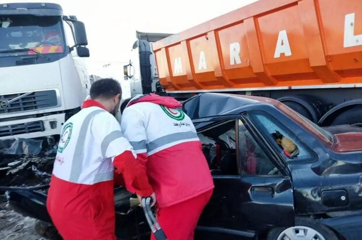 امدادرسانی به ۱۸ مصدوم ناشی از دو حادثه ترافیکی در هرمزگان