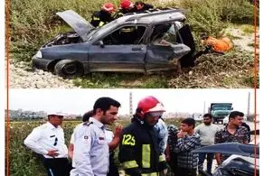 راننده ماشین میلیاردی پراید را نابود کرد و فرار کرد/ یک کشته و یک زخمی