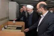بازدید دکتر روحانی از سازمان اسناد و کتابخانه ملی ایران
