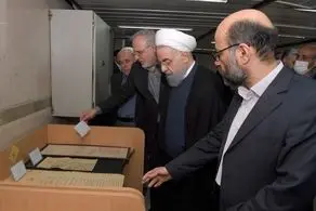 بازدید دکتر روحانی از سازمان اسناد و کتابخانه ملی ایران