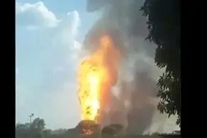 انفجار تروریستی در یک خط لوله انتقال گاز
