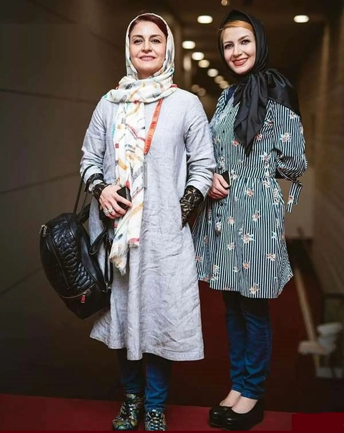 مریلا زارعی و خواهر مشهورش در سفر به مشهد/ عکس