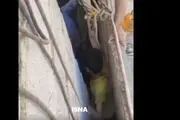 ویدئویی از لحظه نجات نوجوان تبریزی  که در میان دو دیوار گرفتارشده بود!