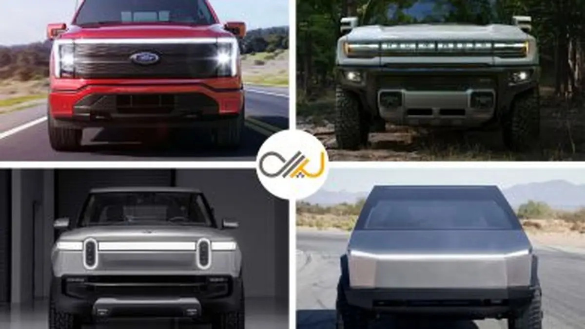 مقایسهٔ فورد F150 لایتنینگ با تسلا، هامر و ریویان + عکس