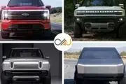 مقایسهٔ فورد F150 لایتنینگ با تسلا، هامر و ریویان + عکس