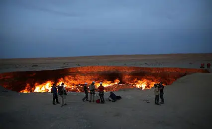 «دروازه جهنم» درحال بسته شدن است/ گودال مرموزی که همچنان جان می‌گیرد!