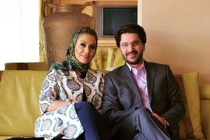  قاب عاشقانه امیرحسین مدرس و همسرش/ عکس