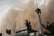 احتمال وقوع طوفان لحظه‌ای گرد و خاک در تهران