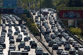 معابر تهران زیر بار ترافیک سنگین