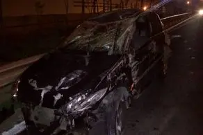 تصادف وحشتناک در بزرگراه زین الدین تهران