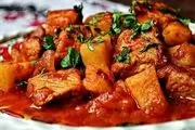 طرز تهیه پخت تاس کباب با مرغ برای شام امشب