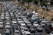 آزادراه کرج - تهران زیر بار ترافیک سنگین