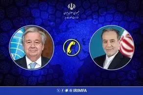 تماس تلفنی وزیر امور خارجه با دبیرکل سازمان ملل متحد