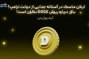 ایلان ماسک در آستانه جدایی از دولت ترامپ؟ بازار درباره ریزش DOGE نگران است!