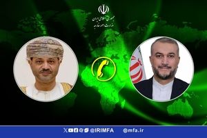 گفتگوی تلفنی وزرای امور خارجه جمهوری اسلامی ایران و سلطنت عمان 