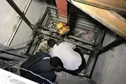 4 مجروح سقوط 8 متری آسانسور در کاشان