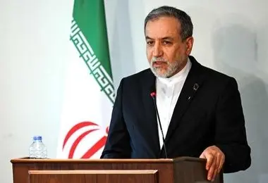 حضور عراقچی در مراسم تشییع پیکرهای شهدای اقتدار ایران 