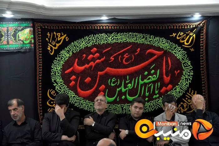 مراسم عزاداری سیدالشهدا (ع) در دفتر حسن روحانی