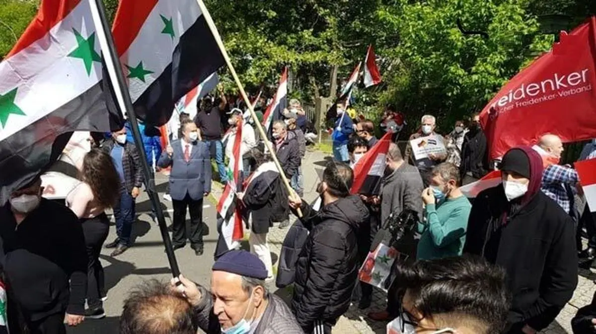 اعتراض به سنگ اندازی آلمان در مسیر انتخابات ریاست جمهوری سوریه