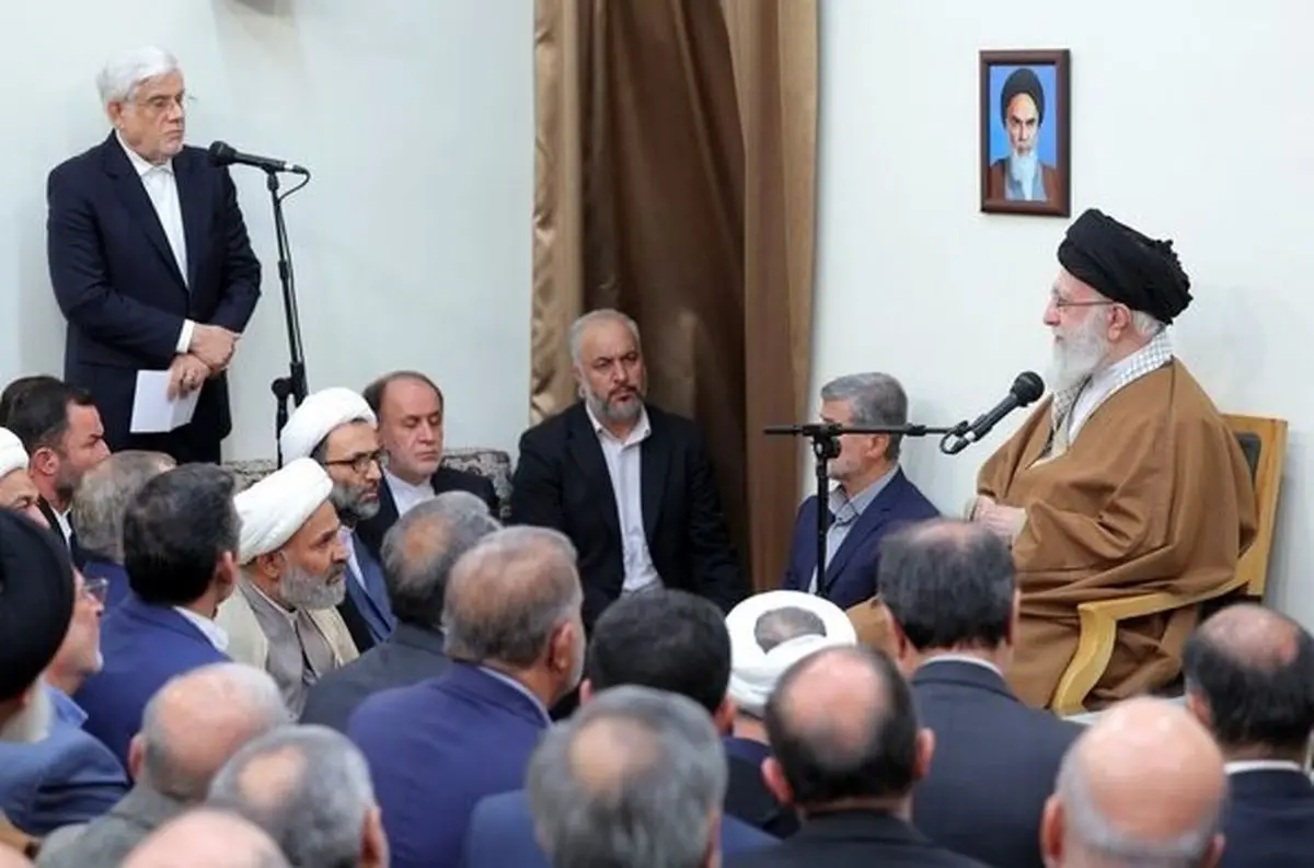 عارف در دیدار جمعی از مسئولان با رهبر انقلاب چه گفت؟