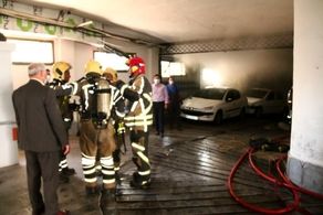 آتش سوزی مهیب در بیمارستان دی تهران+فیلم