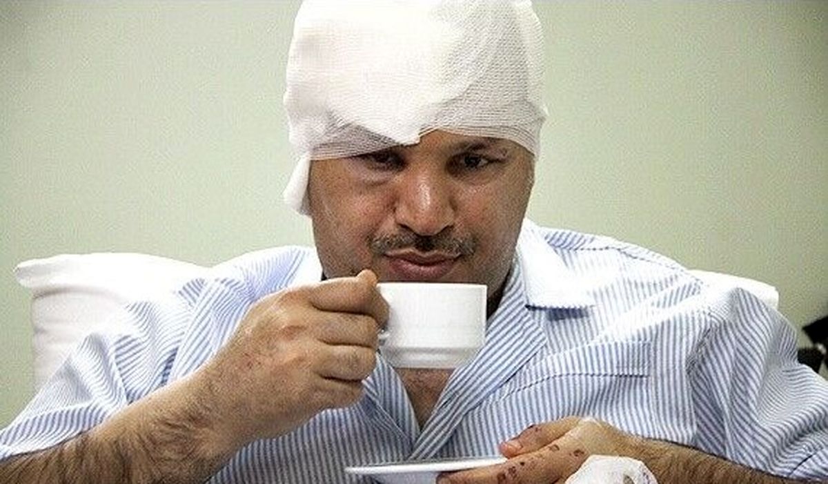 عیادت چهره‌های فوتبالی از علی دایی بعد از حادثه چپ کردن خودرواش +عکس