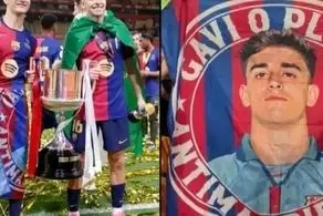 جشن جنجالی ستاره جوان پس از قهرمانی بارسلونا؛ شیطنت گاوی کار دستش داد!