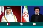 گفتگوی رئیسی با امیر قطر درباره درباره قطع آب و برق در غزه