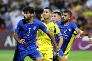 گل اول النصر به استقلال توسط لاپورت در دقیقه ۸۱