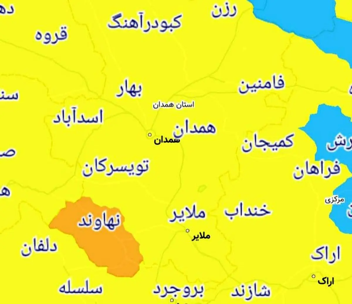 تنها شهر‌ ممنوعه برای سفر نوروزی 1400 در استان همدان 