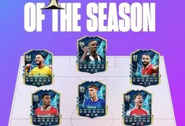 ریتینگ تیم منتخب فصل لیگ برتر انگلیس در EA FC 25 با حضور صلاح، ساکا و هالند