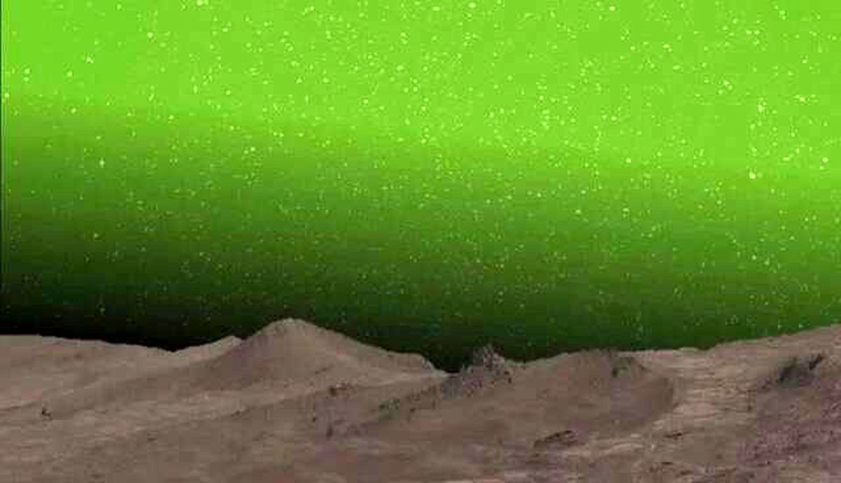 آسمان مریخ برای اولین بار سبز شد!