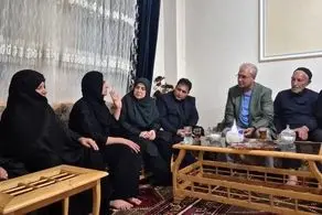 دیدار سخنگوی دولت و دستیار اجتماعی رئیس‌جمهور با خانواده الهه حسین‌نژاد