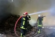 فوری/ انفجار وحشتناک در قزوین جان یک آتش نشان را گرفت