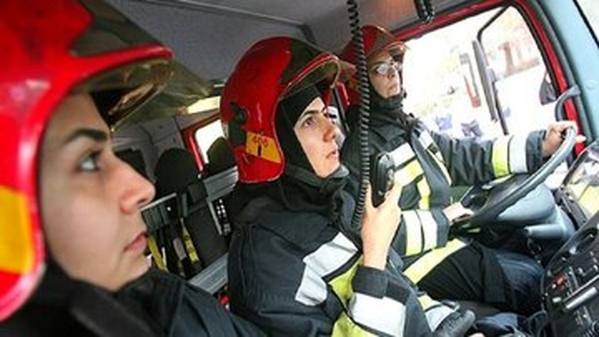 افتتاح اولین ایستگاه آتش‌نشانی زنان در تهران