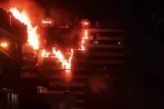 آماده‌باش اورژانس تهران در پی آتش سوزی بیمارستان گاندی