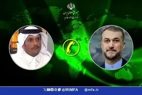 گفت‌و‌گوی تلفنی وزرای امور خارجه  ایران و قطر