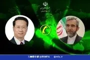 قدردانی باقری از ابراز همدردی مقامات چینی