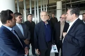 پزشکیان از روند احداث بیمارستان ۴۵۰ تخت‌خوابی شهید بهشتی ارومیه بازدید کرد