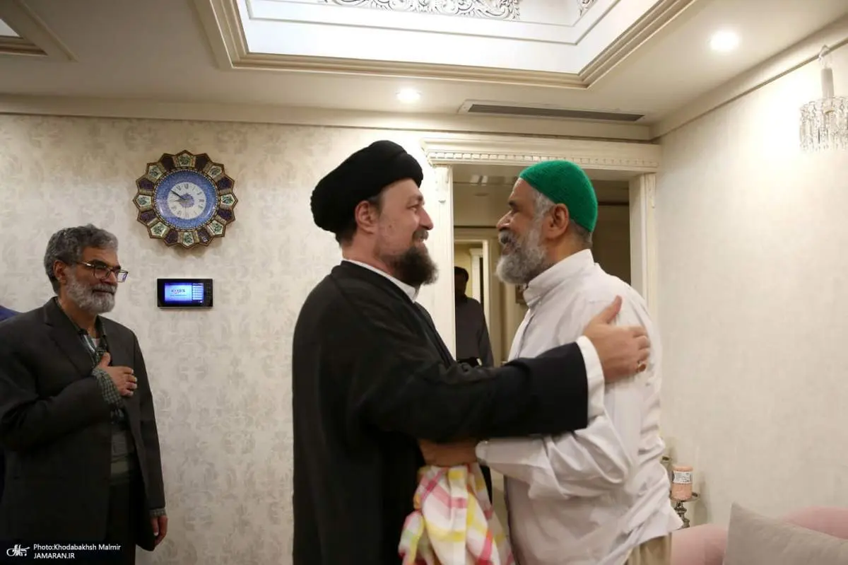عیادت سید حسن خمینی از سیدمحمود علوی
